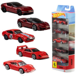 Hot Wheels Ferrari 5-pakett, 5-ne metallist Ferrari mnguautode komplekt, mtkus 1:64