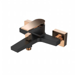 INVENA BATH MIXER MIDNIGHT BLACK/GOLD