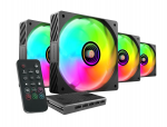Mars Gaming MFSI4KIT 4x PC Fan Kit 120mm ARGB