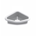 Cat toilet corner Sprint Corner 56x40x14cm white|grey