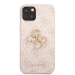 GUESS PU 4G metallist mbris iPhone'ile 13 / Roosa