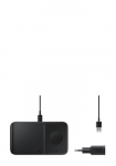 SAMSUNG Traadita laadija Duo 15W inkl. Adapter u. Kabel Black, EP-P5400TB, jaemk
