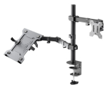 Goobay Monitor Mount with Laptop Arm Flex monitorivarsi (70815)