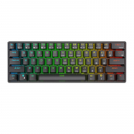 Royal Kludge RK61 RGB mehhaniline klaviatuur, pruunikas klahv (must) (QWERTY)