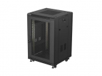 LANBERG 19-inch 18U floor-standing rack cabinet, 600x800, perforated door, (flat-pack), black