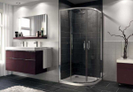 Huppe X1 800x800 mm h=1900 r=550 Glossy silver/ Clear glass AP