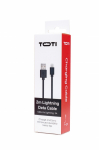 SEEK TOTI USB-A to Lightning, 2 meetri pikkune PVC andmekabel 2A (mitte MFI), must