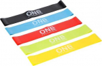 ONE FITNESS Mini Band PBF-SET05 erinevad vastuse tasemed mitmekordset kasutus vimaldavas komplektis