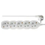 EMOS Pistikpluss SCHUKO 5 pistikupuna, 5,0 m, 1,5 mm