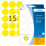 Herma Kaksiklgne tikettid, kollased, 32 mm lbimduga, rngas, paber, 480 tkki.