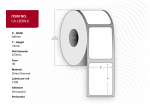 Capture Label 100x74, Core 40, Diameter 153 mm. Thermal