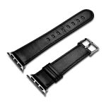 iCarer Nahkaneenik Vintage nahkast valmistatud rihm Watch 3 38mm / Watch 2 38mm / Watch 1 38mm must (RIW117-BK38) - OUTLET