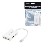 Logilink Adapter Mini DisplayPort - HDMI + DVI + DisplayPort