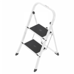 Folding step bench K40 BasicLine | steel | 2 steps, safety handle