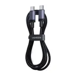 UGREEN 65831 USB-C kuni USB-C kaabel 0,5 m / must-halli
