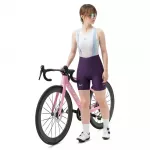 Rockbros YDDK017-1 TVI Women's Cycling Shorts with Bib and Pad Size S - Purple