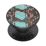 POPSOCKETS Embossed Metal Water Snake Removable Grip with Standfunction LUXE