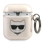 Karl Lagerfeld KLA2UCHGD AirPods 1/2 kate zoty/kuldne glitter Choupette