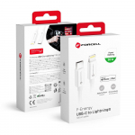 USB-C Lightning kaabel Forcell F-Energy MFi PD 3A 30W 1 m C901 valge