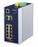 Planet IP30 Industrial L2+/L4 8-Port 1000T 802.3at PoE + 2-Port