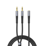 Orico AX1 heliadapter mini-jack 3,5 mm krvaklappide ja mikrofoni jagaja 0,5 m - must
