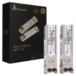 Extralink SFP 1.25G 2-pack | SFP moodul | 1,25Gbps, LC/UPC, 850nm, 550m, multi mode, DOM, HP/Aruba jaoks ette nhtud.