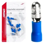 Amio Snap Bullet konnektorid isas, 5mm 1,5-.25mm 15A 10tk