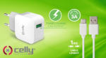 CELLY TRAVEL CHARGER TURBO+TYPE-C KAABEL