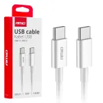 Amio -03897 andmelekut ja laadimiskaabel | USB-C kuni USB-C | 60W | 2m