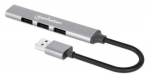 Manhattan Usb-A 4-Port Hub, 4X Usb-A Ports (1X 5 Gbps Usb 3.2 Gen1