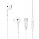 USAMS Stereokuulmikud EP-50 USB-C 1,2m valge