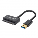 Manhattan USB-A ja SATA 2,5 adapterkaabel, 42 cm, isast isasele, 5 Gbps (USB 3.2 Gen1, tuntud ka USB 3.0), toetab 48-bit LBA, SuperSpeed USB, kolm aasta garantii, voolimispakett