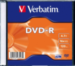 Verbatim DVD-R matritsiga AZO 4,7 GB, 16x, 20 tkki, sliimpakett