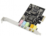 MicroConnect 5.1 Channels PCIe sound card Main chip : CMI 8738 Channels