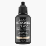 Gosh , Foundation Plus+, Cover AND Conceal, Liquid Foundation, 002, SPF15, 30 ml