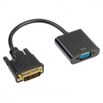 AKYGA AK-AD-50 videokaabeli adapter 0,15 m VGA (D-Sub) DVI Must