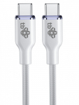 TB USB C - USB C 60W Glamour kaabel 1,5m valge