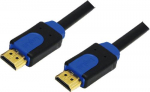 Logilink CHB1102 HDMI-kaabel 2 m HDMI tp A (Standard) Must, Sinine