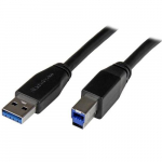 StarTech.com Aktiivne USB 3.0 USB-A to USB-B kabel - M/M - 5m (15ft)