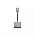 WiWU - Audio adapter LT10 Typ C to Typ C + 3.5mm