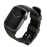 uniq pasek Linus Apple Watch Series 1/2/3/4/4/5/6/7/8/9/SE/SE2/Ultra/Ultra 2 42/44/45/49mm. Airosoft Silicone zielony/moss green