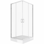 SHOWERSTYLE Dukabne 3D PRIVIA 800x800mm, sisaldab istepinda, sifoon