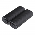 VEGER powerbank 2 x 5000 mAh koos kesoojendiga 2,4A, 2 tk, must ja hbe