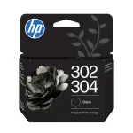 HP 302/304 Tri-color/Musta vrvi trkiakkuplu 2-pakett