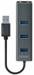 Savio USB keskmees 3-port USB-A 3.1 Gen 1 Hubiga RJ-45 Gigabit Ethernetihendus