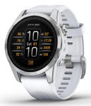 Garmin epix Pro (Gen 2) 3.05 cm (1.2) AMOLED 42 mm Digital 390 x 390 pixels Touchscreen Silver Wi-Fi GPS (satellite)