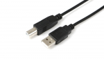 MicroConnect USB2.0 A-B 5m isane-isane must kiireandmekaabel