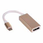 AKYGA AK-AD-56 kabeli sugu muundja USB Typ C DisplayPort Kuld, Valge