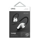 uniq Loop Sports krvakubade haakid ja padjad, AirPods, valge-must duopakk