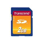 Transcend 2GB Secure Digital Card no adapters